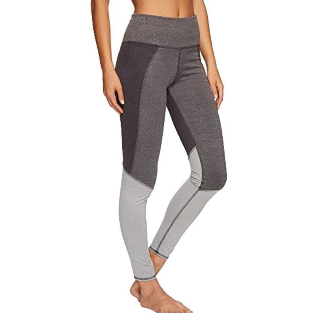 Like New Splendid Colorblock Activewear Leggings Large Grey